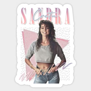 Sandra Cretu - 80s Retro Fan Art Design Sticker